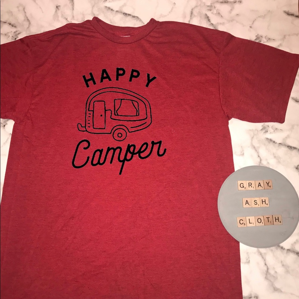 Happy camper. Camping. Airstream.  Glamping shirt